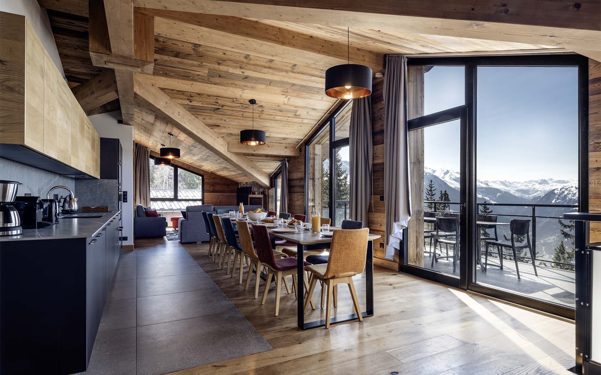 Living room in Apartment n. 6 at Résidence L'Orée du Bois in La Rosière