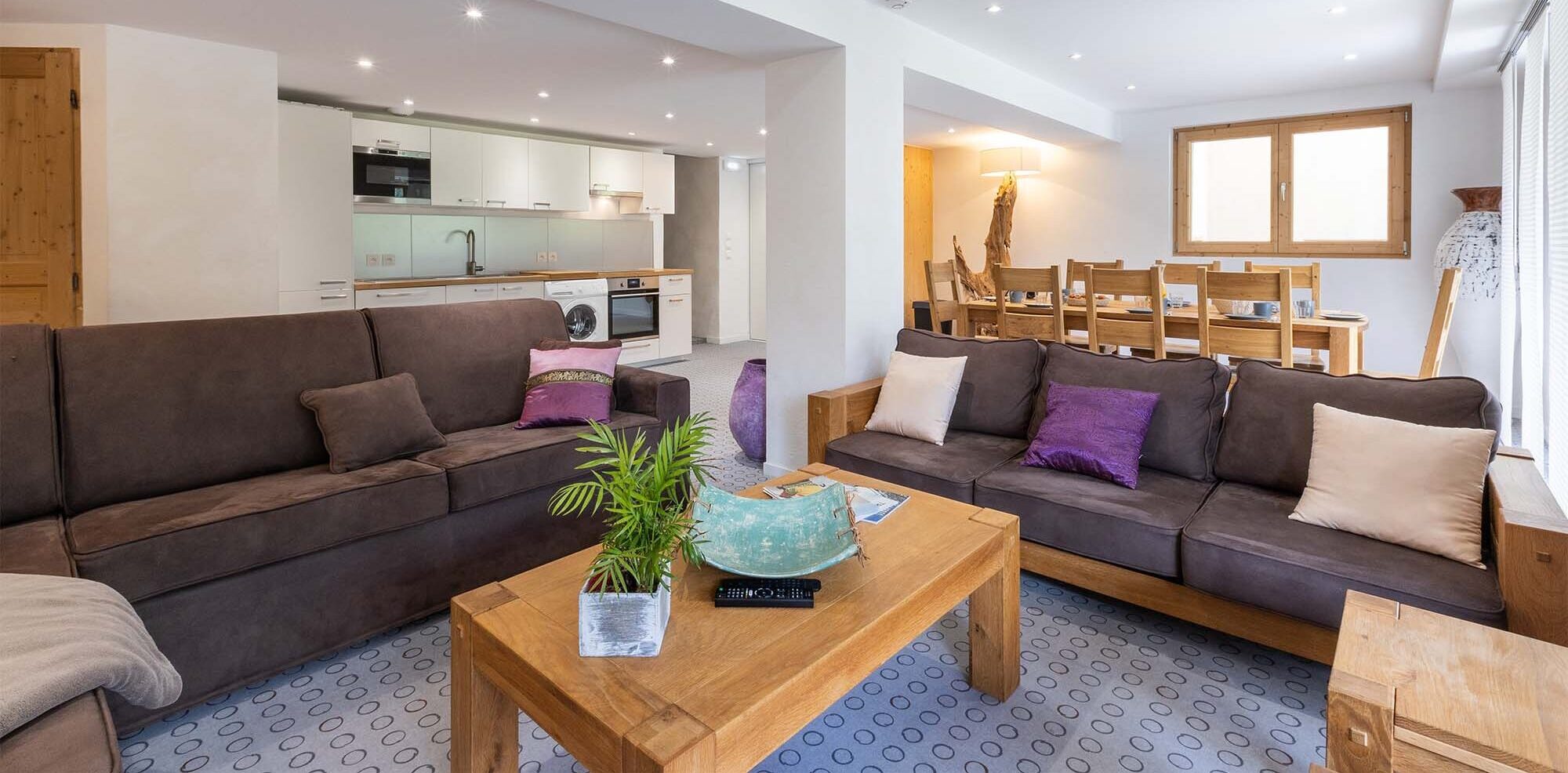 Living room in Apartment Vanoise at Résidence Chalet Les Amis in Les Arcs Peisey-Vallandry